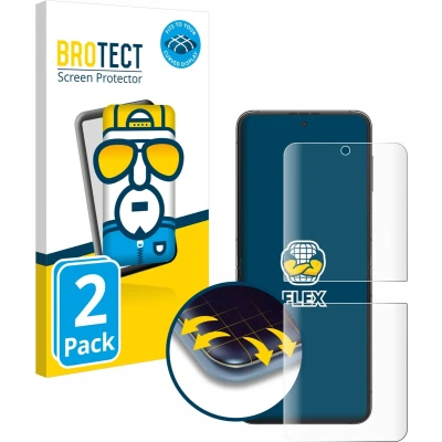 Afbeelding van BROTECT Screenprotector voor Samsung Galaxy Z Flip 5 Folie Beschermfolie transparant volledig dekking (2 Stuks)