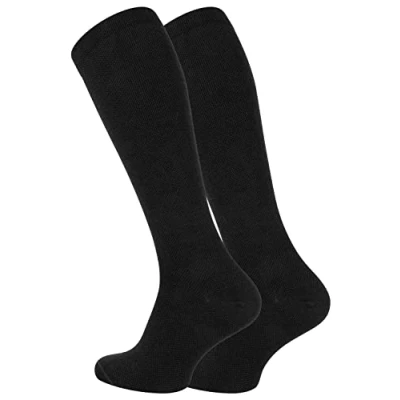 Afbeelding van VCA steunkousen reiskousen compressiekousen (2 paar) dames en heren zwart, antraciet, beige, marineblauw, 35 38 EU
