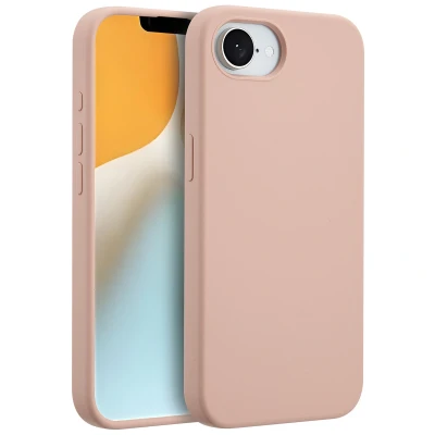 Afbeelding van iPhone SE 4 MagSafe Hoesje Siliconen en TPU (zacht) Accezz Softcase/Backcover Roze Telefoonhoesje