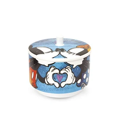 Afbeelding van Egan Suikerpot, model Mcikey Sweet Love, porselein, blauw, PWM41/B