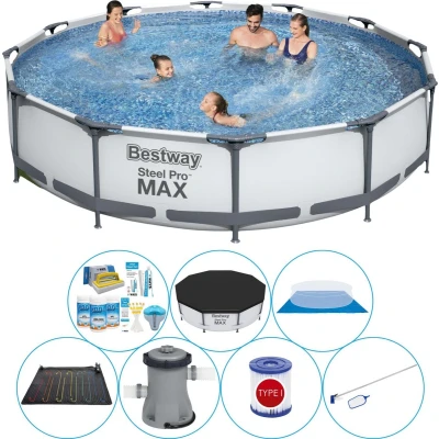 Afbeelding van Bestway Steel Pro MAX Rond 366x76 cm Zwembad Met Accessoires