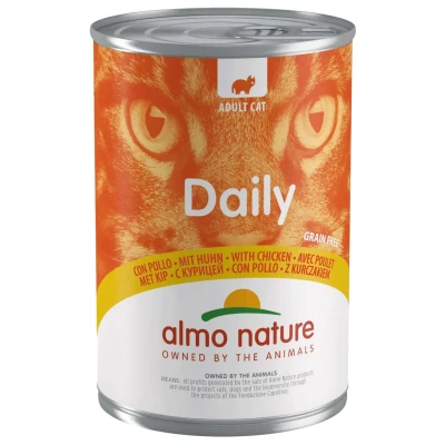 Afbeelding van Almo Nature Blik Adult Cat Daily Menu 400 g Kattenvoer Kip