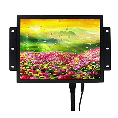 Afbeelding van VSDISPLAY Draagbare industriële monitor, 12,1 inch 800x600 700nit TFT LCD scherm en HDMI VGA DVI poort, dubbele luidspreker, metalen behuizing voeding