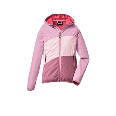 Afbeelding van killtec Girl&#039;s 2 laags functioneel jack/outdoorjack met capuchon KOS 207 GRLS JCKT, light pink, 116, 39104 000