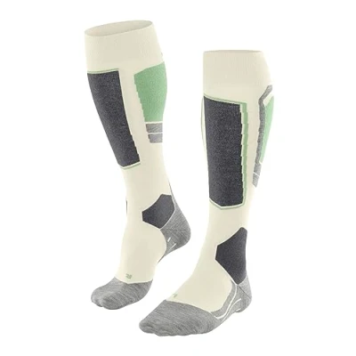 Afbeelding van Falke SK4 Advanced Skiing Light Cushioned Kniekousen, Dames, Maat: 35/36, Offwhite