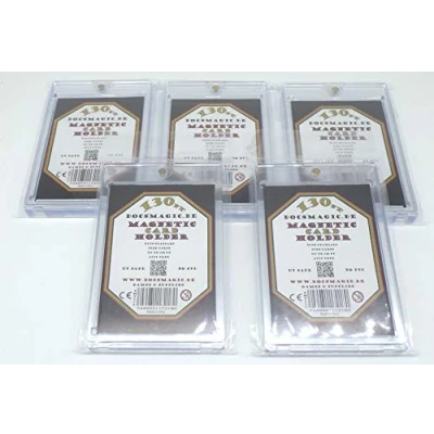 Afbeelding van 5 x Docsmagic.de Magnetic Card Holder Clear 130 PT UV safe Magneet kaarthouder