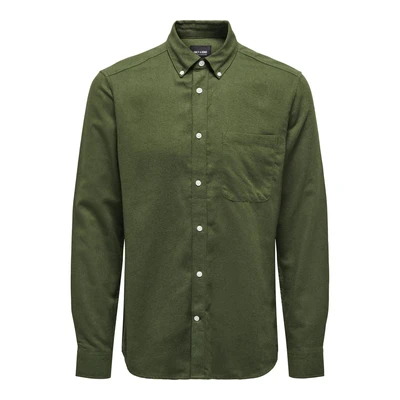 Afbeelding van Only &amp; Sons Gudmund Solid Overhemd Heren
