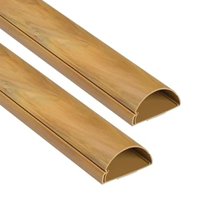 Afbeelding van D Line Maxi 1M5025O 2PK Decoratieve kabelkanalen voor tv kabels aan de muur 2 x 50 mm (B) 25 (H) 1 m lengte (2 meter) eiken effect