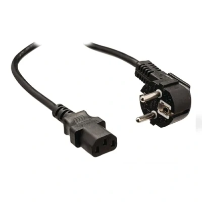 Afbeelding van TronicXL Stroomkabel kort koudeapparaatkabel netsnoer 0,4 m I IEC 320 C13 koude apparaten aansluitkabel F CEE 7/4 geaarde stekker