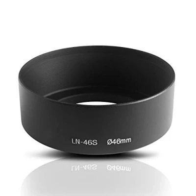 Afbeelding van 46mm Ø Metalen lenskap Lens Hood. CNC bewerkte aluminium. Voor het vastschroeven van lensfilterdraad. Canon Sony Nikon Tamron Sigma Olympus Fujifilm Pentax