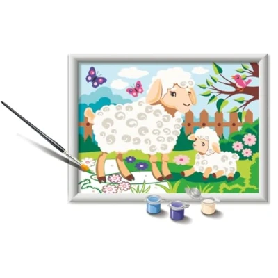 Afbeelding van Ravensburger CreArt D Series Classic: Pecorelle schilderset op nummer, bevat een voorgedrukte plaat, kwast, kleuren en accessoires, creatief spel voor jongens meisjes van 9+ jaar