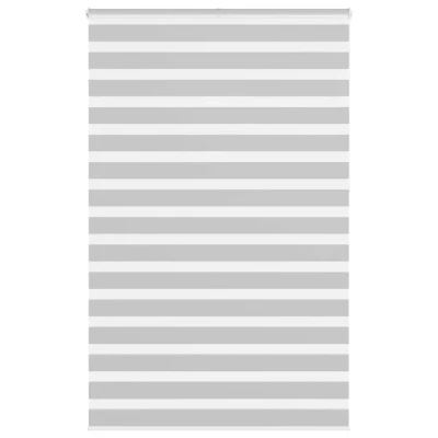 Afbeelding van vidaXL Zebra rolgordijn 150x230 cm stofbreedte 145,9 lichtgrijs