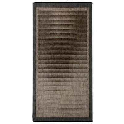 Afbeelding van vidaXL Buitenkleed platgeweven 100x200 cm donkerbruin