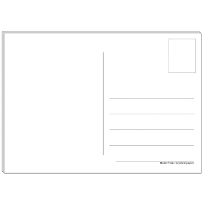 Afbeelding van Bear and Bee Blanco ansichtkaarten van gerecycled papier in A6 formaat (148 x 105 mm), 100 stuks