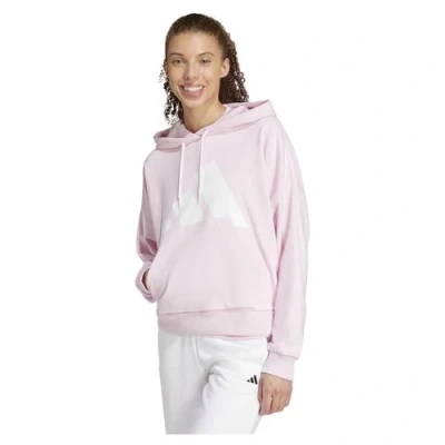 Afbeelding van adidas Dames ESSENTIALS BIG LOGO FRENCH TERRY LOOSE HOODIE, clear pink/white, S