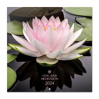 Afbeelding van Grupo Erik Kalender 2024 Feng Shui Meditation wandkalender 12 maanden Broschürenkalender 30x30 cm Fsc gecertificeerde +Bonus 4