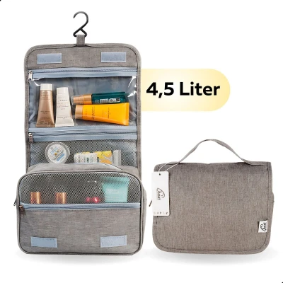 Afbeelding van GOAT Outdoor Reis Toilettas met haak Unisex Travel organizer 4,5 liter Grijs