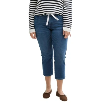Afbeelding van TOM Tailor PLUS SIZE Slim fit jeans, Dames, Maat: 44, Rinsed blue denim