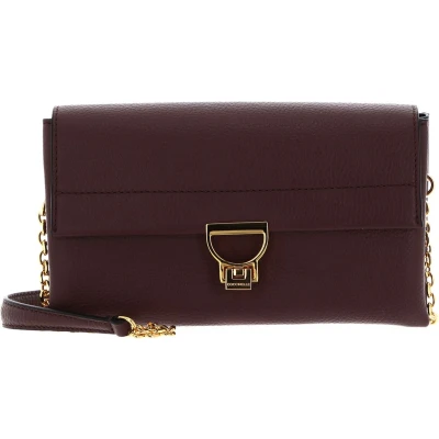 Afbeelding van COCCINELLE Leren Schoudertas Arlettis Handbag Carruba Bruine