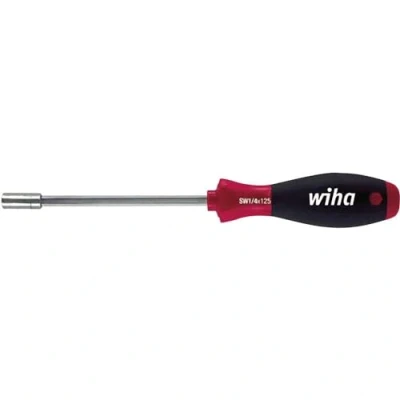 Afbeelding van 5x Wiha Schroevendraaier met bithouder SoftFinish magnetisch 1/4 (0147