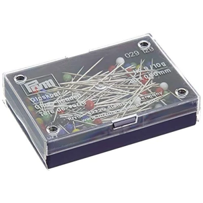 Afbeelding van Prym kopspelden art. 029 129 Glaskopspelden 0.60x30mm No. 9 10 gram ca. 100 spelden