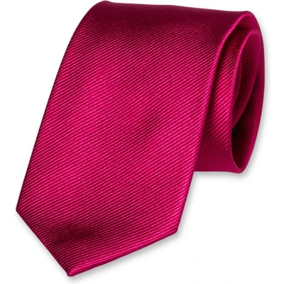 Afbeelding van E.L. Cravatte Stropdas Fuchsia 100% Zijde