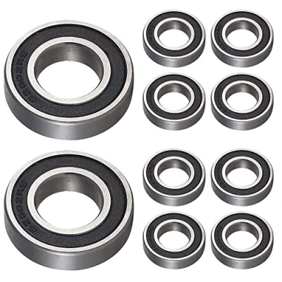 Afbeelding van ANGEEK 10 stuks 6200 2RS kogellagers mm x 30 9 dubbel beschermde groefkogellagers voor doe het zelf, draaibanken, motoren, 3D printers, freesmachines, verschillende mechanische apparaten, enz