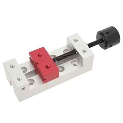 Afbeelding van 50mm Mini Bench Vise,Mini Aluminium Platte Klem Tafelbank Vise Boor Druk Vice Fixing Tool