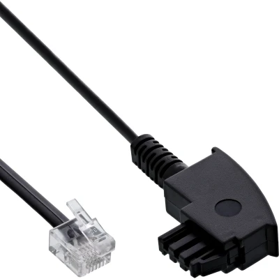 Afbeelding van InLine® ADSL splitterkabel, TAE F naar 6P2C DEC stekker, 6m