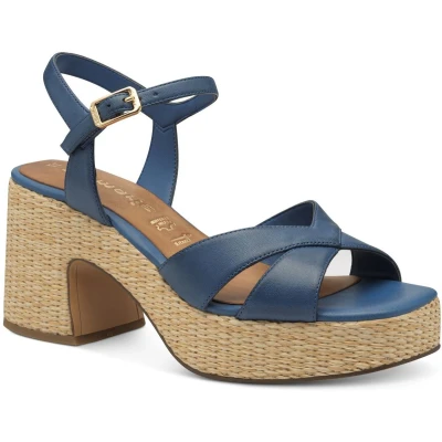Afbeelding van Tamaris Espadrilles, Dames, Maat: 37, Blue Leer