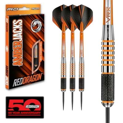 Afbeelding van RED DRAGON Amberjack 9: Steeltip Tungsten Dartpijlen Professioneel 28 gram
