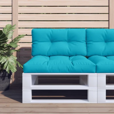 Afbeelding van Palletkussens 2 st stof turquoise