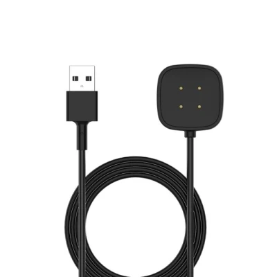 Afbeelding van Fitbit Versa 3/4 &amp; Sense 1/2 oplader 1 meter Duurzame lader Korte oplaadduur