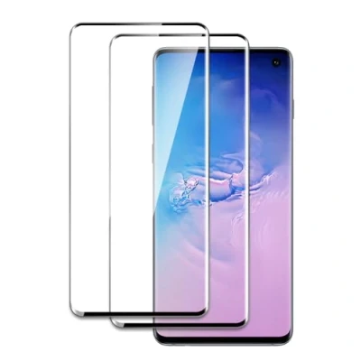 Afbeelding van Displaybeschermfolie van gehard glas voor Samsung Galaxy S10, 3D Curved Edge to Edge, hardheid 9H, schokbestendig, krasbestendig, luchtbelvrij, eenvoudige installatie, 2 stuks