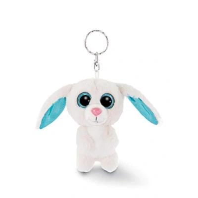 Afbeelding van Glubschis Pluchen Sleutelhanger Konijn Wolli Dot, 9cm