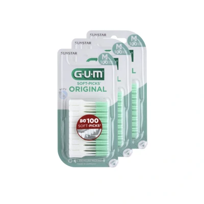 Afbeelding van 3x GUM Soft Picks Original Medium 100 stuks