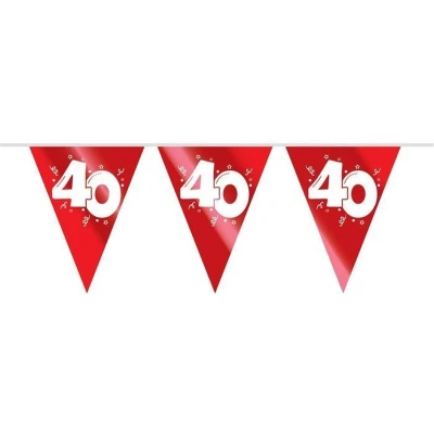 Afbeelding van Vlaggenlijn Robijn 40 jaar getrouwd per stuk