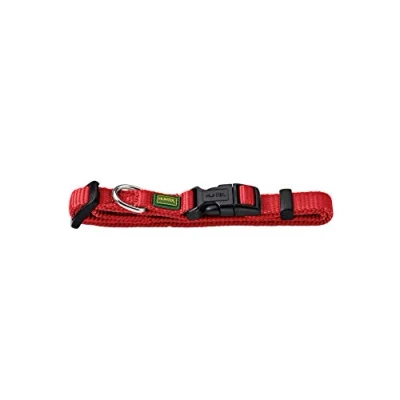 Afbeelding van HUNTER Vario Basic Hondenhalsband, robuust, soepel, kliksluiting, M/1,5, rood