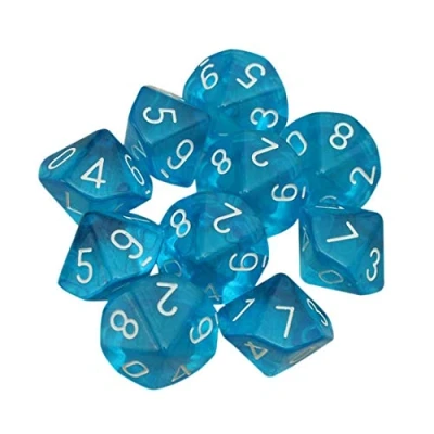 Afbeelding van Polyhedral Dice Set, 10 stuks voor DND, MTG, RPG, Dungeons en Dragons Game, Table Games, Acryl