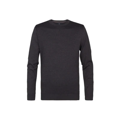 Afbeelding van Petrol Industries Heren Fijngebreide Trui Regular Fit Ronde Hals Truien Pullover Blauw Maat S