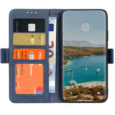 Afbeelding van Casecentive Magnetische Leren Wallet case iPhone 12 Pro Max blauw
