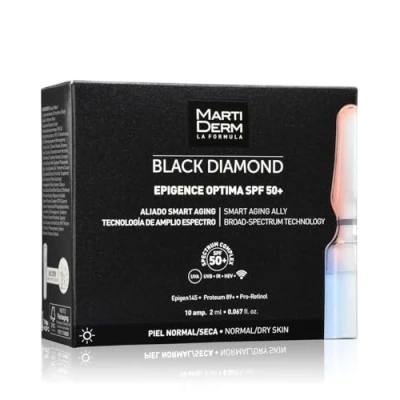 Afbeelding van Martiderm Black Diamond Epigence Optima SPF 50+ zonnefilter, 30 ampullen x 2 ml
