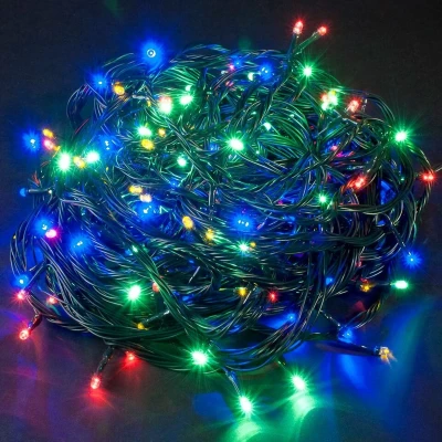 Afbeelding van Kerstverlichting 100 leds binnen of buiten 10 meter