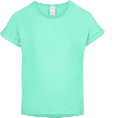 Afbeelding van Merry Style Meisjes T shirts Sport Crop Gym Yoga Hardlopen Mintgroen 140 MS MS10 468 BL