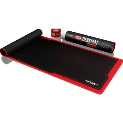 Afbeelding van Nitro Concepts DM9 Gaming muismat Zwart, Rood (b x h d) 900 3 400 mm
