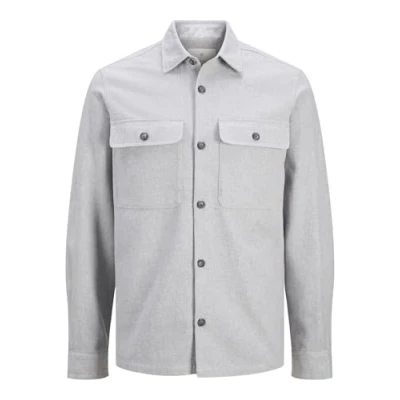 Afbeelding van JACK &amp; JONES PREMIUM regular fit overshirt JPRRAYMOND grijs