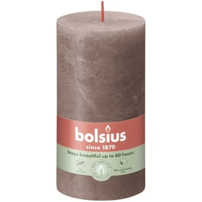 Afbeelding van Rustiek stompkaars 130/68 Rustic Taupe Bolsius