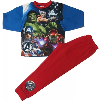 Afbeelding van Avengers pyjama maat 140 Marvel Avenger pyama rood / blauw