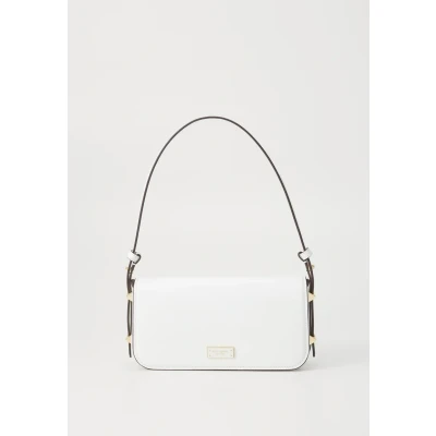 Afbeelding van kate spade new york LIV Pebbled Small Eastwest Shoulder Handtas, Dames, Maat: One Size, True white