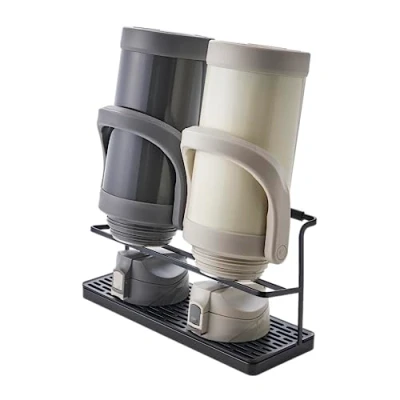Afbeelding van Yamazaki Bottle drying stand with tray Tower Black